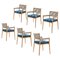 Dine Out Outside Chairs in Teak, Rope and Fabric by Rodolfo Dordoni for Cassina, Set of 6 1