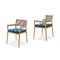 Dine Out Outside Chairs in Teak, Rope and Fabric by Rodolfo Dordoni for Cassina, Set of 6 3