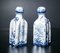 Hand-Painted Ceramic Vinegar and Olive Oil Bottles from Spica Albisola, Set of 2 1