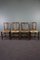 Antique English Dining Room Chairs, Set of 4, Image 1