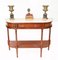 Regency Mahogany Marble Top Console Table 2