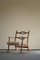 Oak Rocking Chair Reupholstered in Lambswool by Henning Kjærnulf, 1960s, Image 3