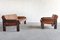 Vintage Modernist Wengé & Leather Sofa Set by Martin Visser for Spectrum, 1960s, Set of 2, Image 2