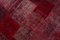 Vintage Burgundy Wool Area Rug 6