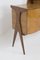 Vintage Wood and Figurative Glass Bar Sideboard attributed Paolo Buffa 7