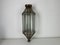 Antique Lantern Hanging Lamp in Sanded Glasses & Metal, Image 2