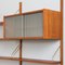 Teak Wall Unit with 3 Cabinets Display Shelf by Preben Sorensen, 1960s, Set of 3 16