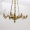 Lámpara de araña de latón, siglo XVIII, Imagen 3