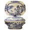 Antique Chinese Yongzheng Qianlong Porcelain Soup Tureen Set, 18th-Century, Set of 3 2