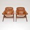 Swedish Leather Armchairs, 1970s, Set of 2 2