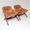 Swedish Leather Armchairs, 1970s, Set of 2 6