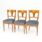 Biedermeier Dining Chairs, 1820s, Set of 3 3