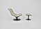 Fauteuil et Repose-Pieds par Georges-Charles Vanrijk pour Beaufort, 1970s, Set de 2 1