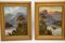 H. Leslie, Scottish Highlands, 1870s-1880s, Oil on Canvas, Framed, Set of 2 3