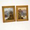 H. Leslie, Scottish Highlands, 1870s-1880s, Oil on Canvas, Framed, Set of 2 2