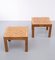 Tables d'Appoint en Damier, Italie, 1960s, Set de 2 3