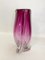 Vase en Cristal Violet Transparent de Val Saint Lambert 2