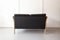 Mid-Century Danish Black Leather Two-Seater Sofa by Mogens Hansen, Stouby 3