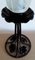 Vintage Art Deco French Black Painted Wrough Iron Table Lamp, 1930s 4