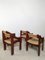 Mid-Century Brutalist Pine and Straw Chairs by Fratelli Montina, Italy, 1960s, Set of 4 8