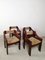 Mid-Century Brutalist Pine and Straw Chairs by Fratelli Montina, Italy, 1960s, Set of 4 4