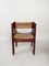 Chaises Brutalistes Mid-Century en Pin et Paille par Fratelli Montina, Italie, 1960s, Set de 4 16