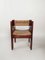 Mid-Century Brutalist Pine and Straw Chairs by Fratelli Montina, Italy, 1960s, Set of 4, Image 16