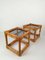 Vintage Bamboo, Rattan & Smoked Glass Side Tables, Italy, 1970, Set of 2, Image 15