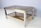 Coffee Table in Chrome & Brass by Jean Charles 6