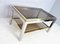 Coffee Table in Chrome & Brass by Jean Charles 3