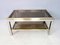 Coffee Table in Chrome & Brass by Jean Charles 4