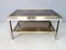 Coffee Table in Chrome & Brass by Jean Charles, Image 1