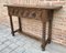 Early 20th Century Spanish Carved Console Table with Turned Legs 4