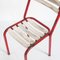 Stühle aus Eisen & Holz im Stil von Tolix, Frankreich, 1950er, 4er Set 8