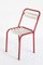 Chaises en Fer et Bois, France, 1950s, Set de 4 6