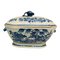 Antique 18th-Century Chinese Porcelain Soup Tureen, Cover & Stand, Set of 3 12