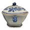 Soupière Antique en Porcelaine, Couvercle & Support, Chine 18ème Siècle, Set de 3 8