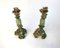 Green Jade Candlesticks with Gilt Bronze, 1960s, Set of 2, Image 3