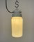 Industrial White Porcelain Pendant Light with Milk Glass, 1970s 8