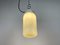 Industrial White Porcelain Pendant Light with Milk Glass, 1970s 9