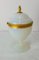 Mid-Century French Opaline & Brass Pedestal Candy or Sweet Box 5