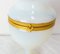 Mid-Century French Opaline & Brass Pedestal Candy or Sweet Box 4
