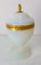 Mid-Century French Opaline & Brass Pedestal Candy or Sweet Box 6