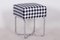 Tabouret en Chrome Noir et Blanc par Sab, 1930s 3