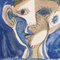 Raymond Debiève, Porträt eines Knaben in Blau, 1960er, Gouache auf Papier 15