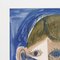 Raymond Debiève, Portrait of a Boy in Blue, 1960s, Gouache on Paper 4