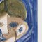 Raymond Debiève, Portrait of a Boy in Blue, 1960s, Gouache on Paper, Image 7
