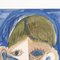 Raymond Debiève, Porträt eines Knaben in Blau, 1960er, Gouache auf Papier 5