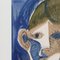 Raymond Debiève, Porträt eines Knaben in Blau, 1960er, Gouache auf Papier 9