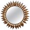 Spanish Metal Sunburst Mirror, 1960s 1